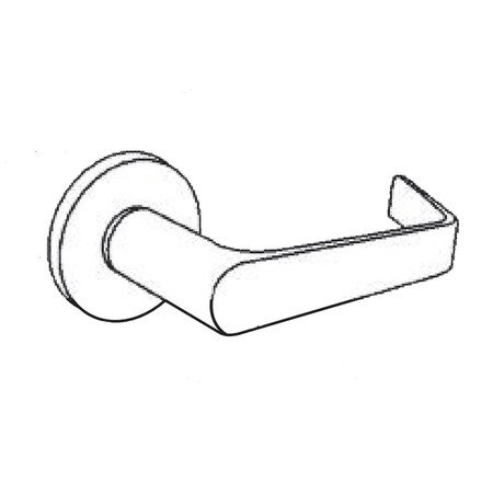 Arrow Lock Storeroom Mortise Lock, X Lever, L Rose, Bright Brass BM12 XL 3